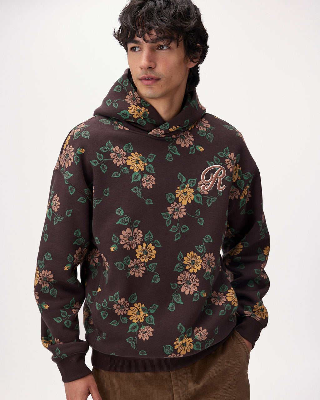 Floral Print Hoodie