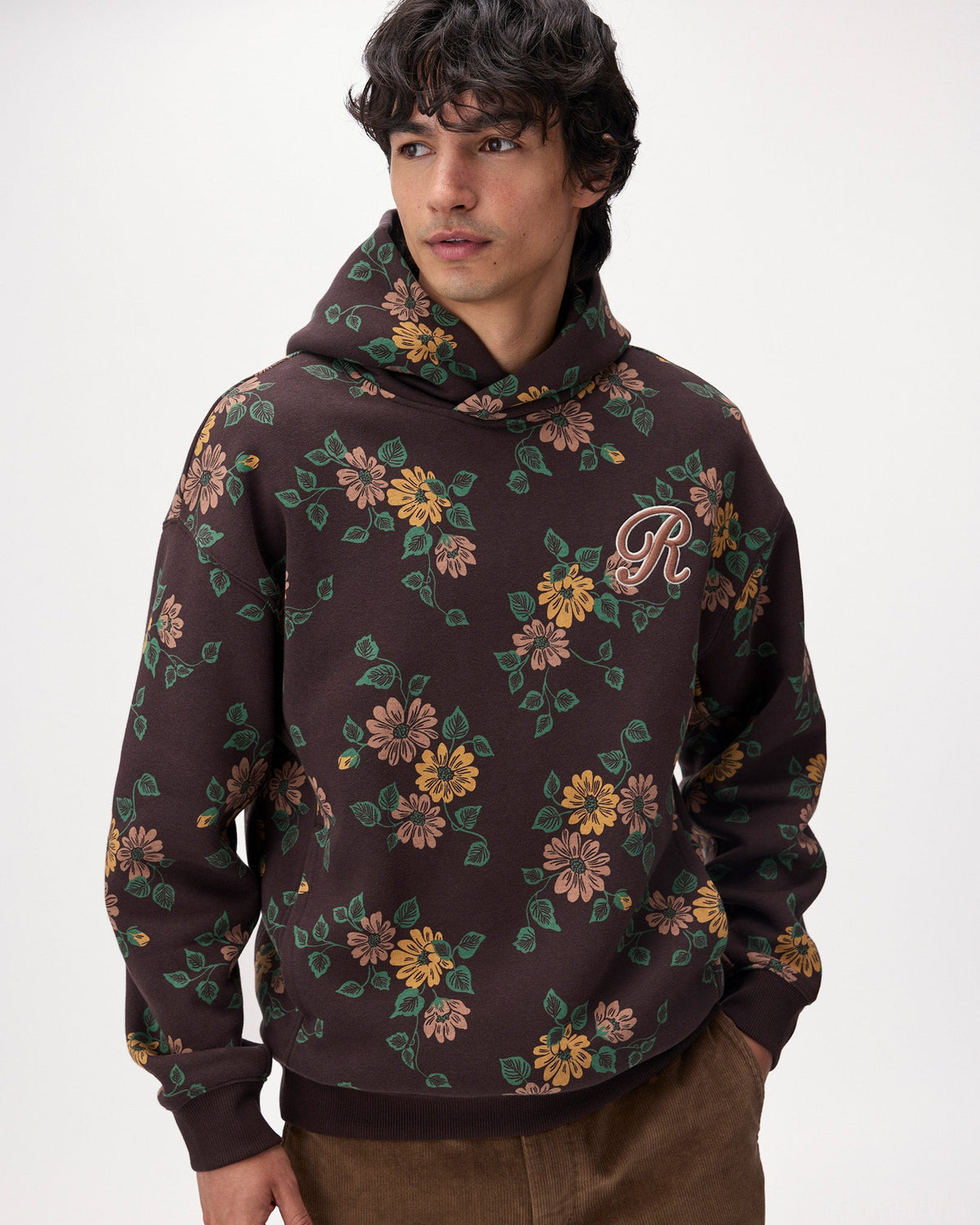 Floral Print Hoodie
