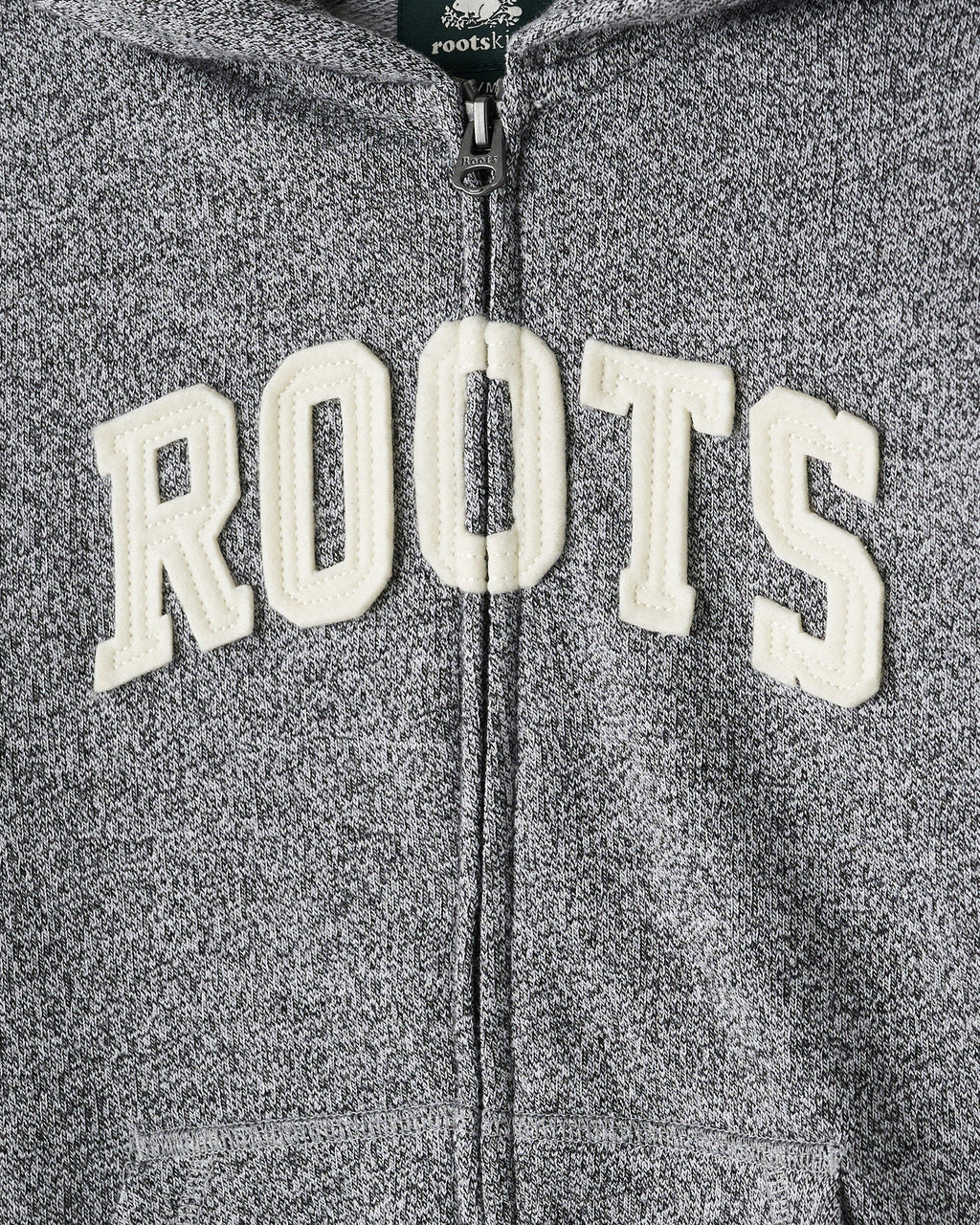 Kids Roots Applique Full Zip Hoodie