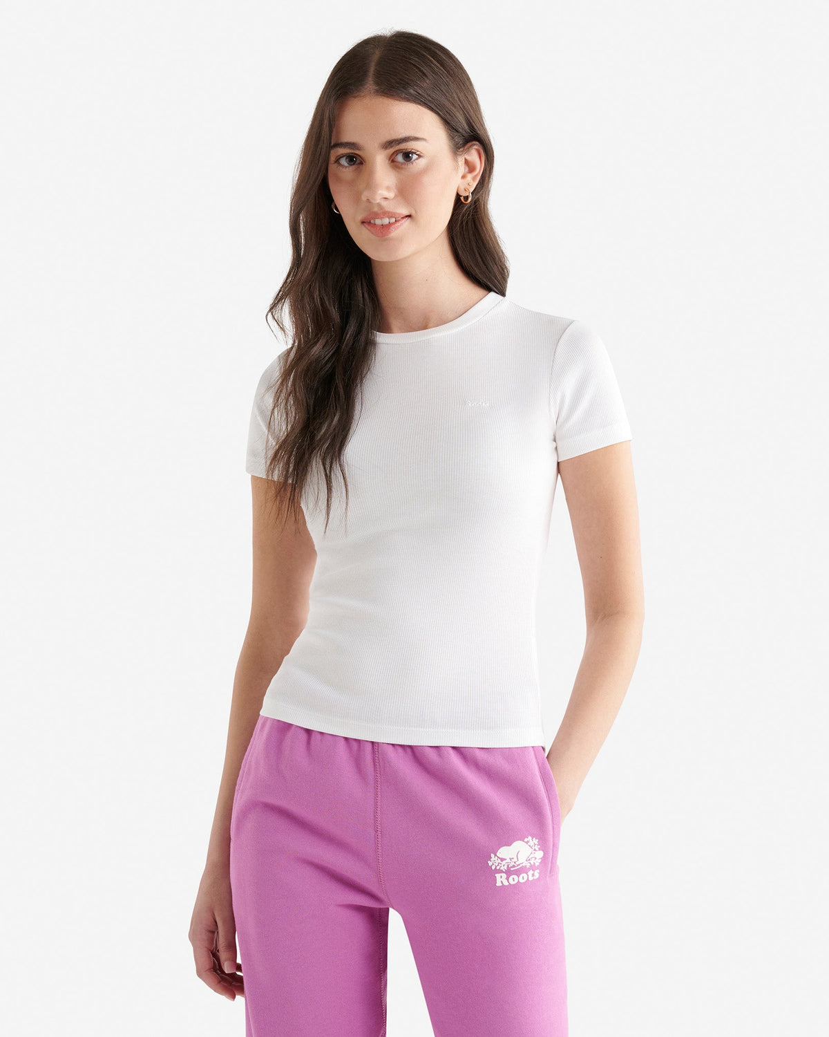 Roam Rib Fitted Short Sleeve Top
