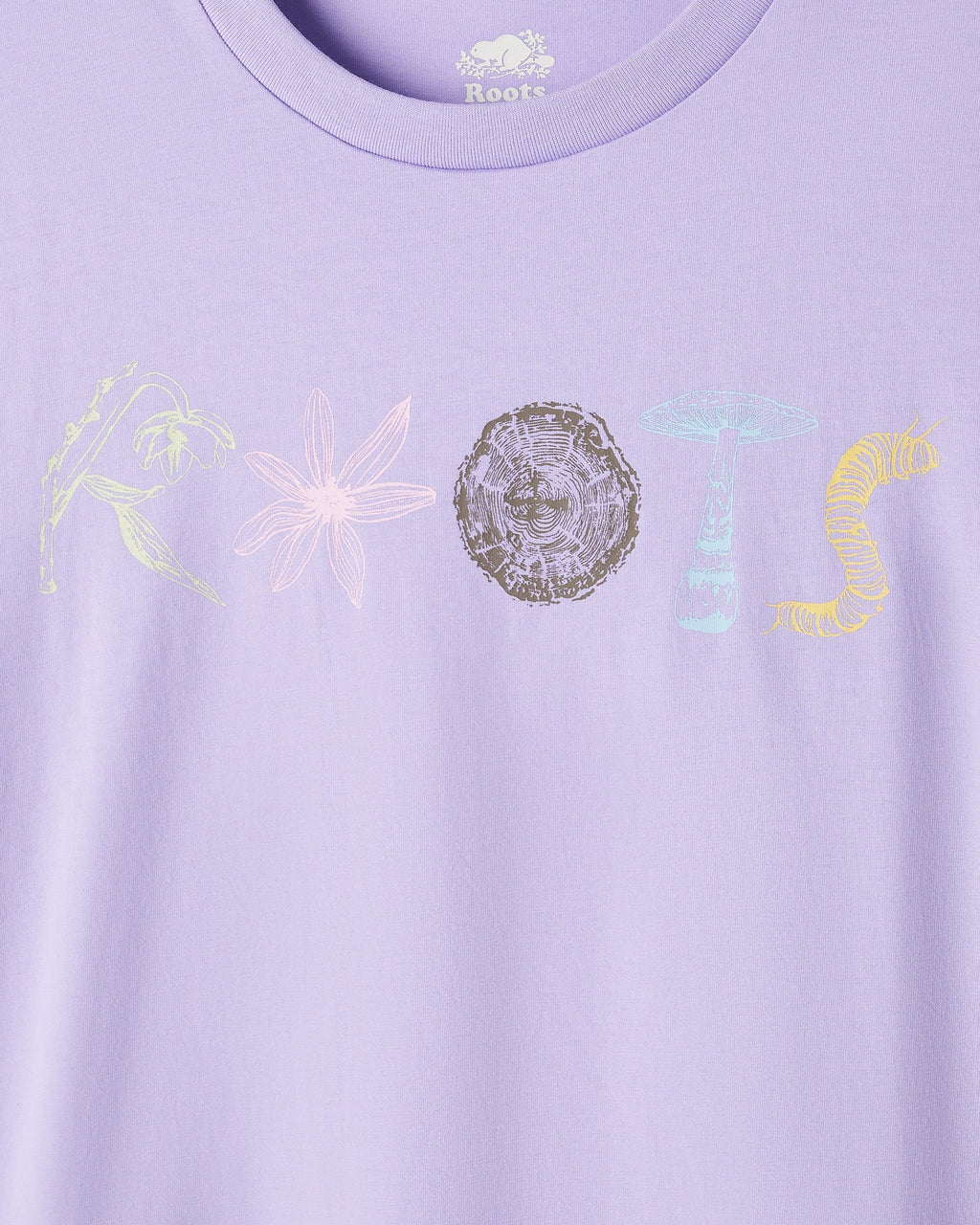 Womens Roots Nature Stamp T-Shirt