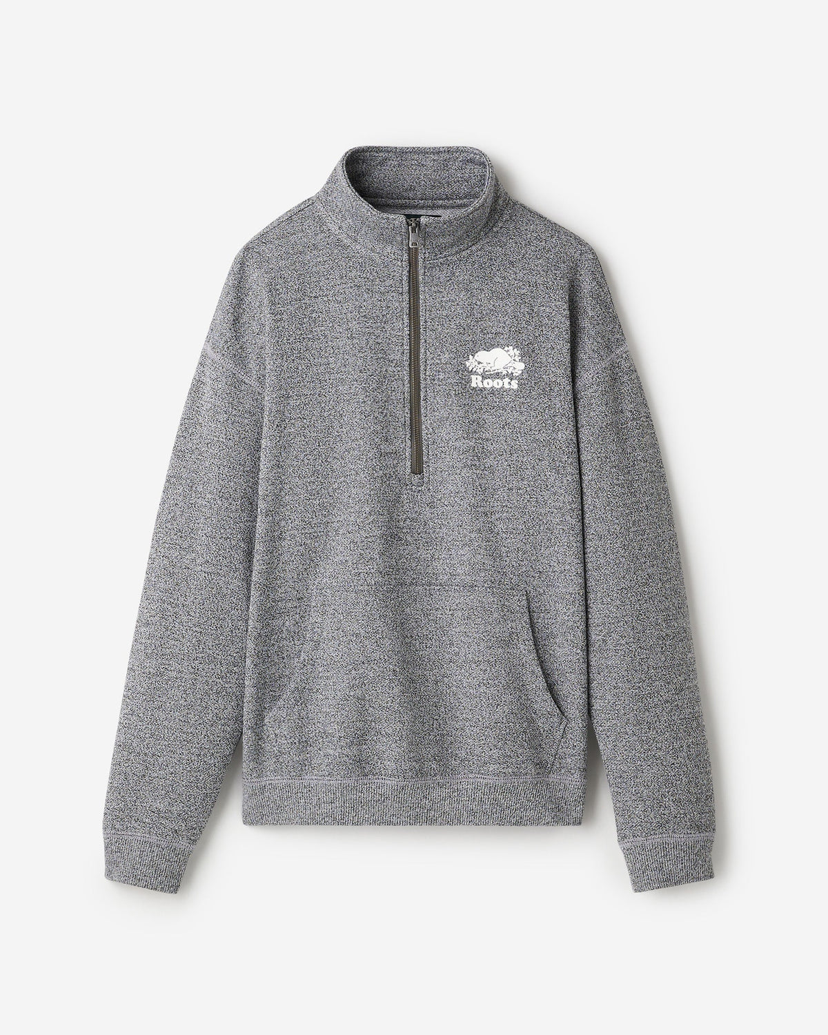 Organic Cooper Relaxed Quarter Zip Stein