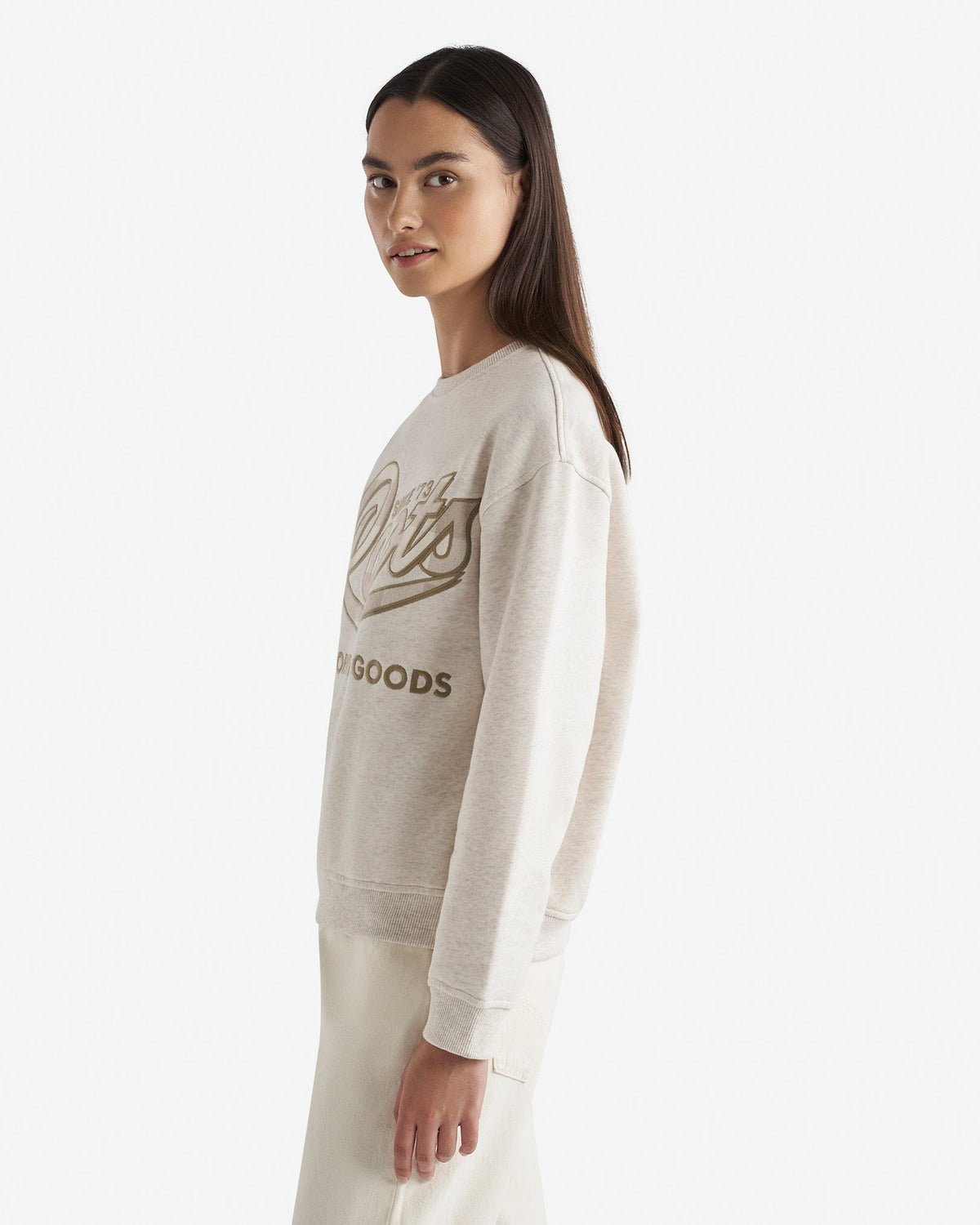 Plaid Applique Crew
