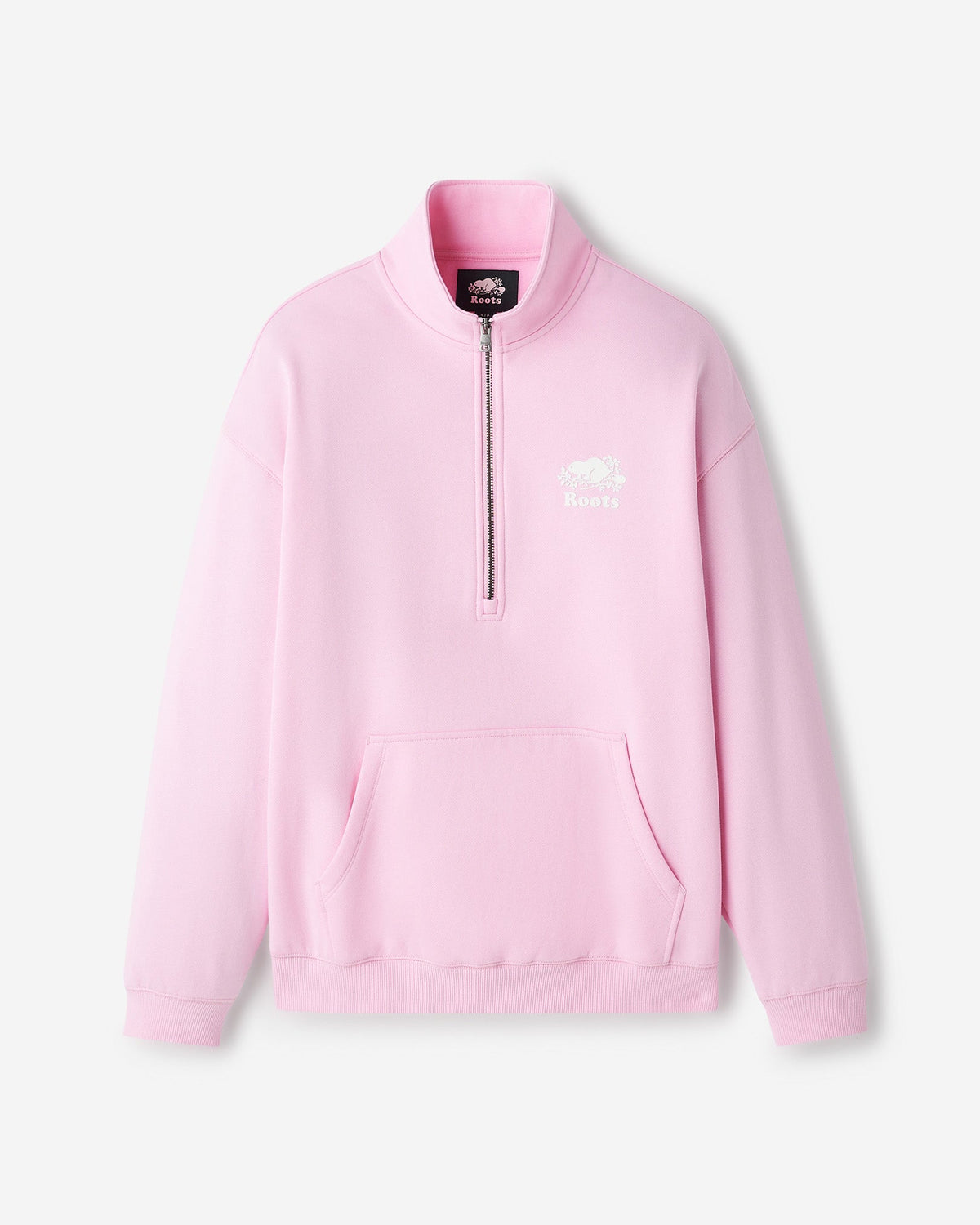 Organic Cooper Relaxed Quarter Zip Stein