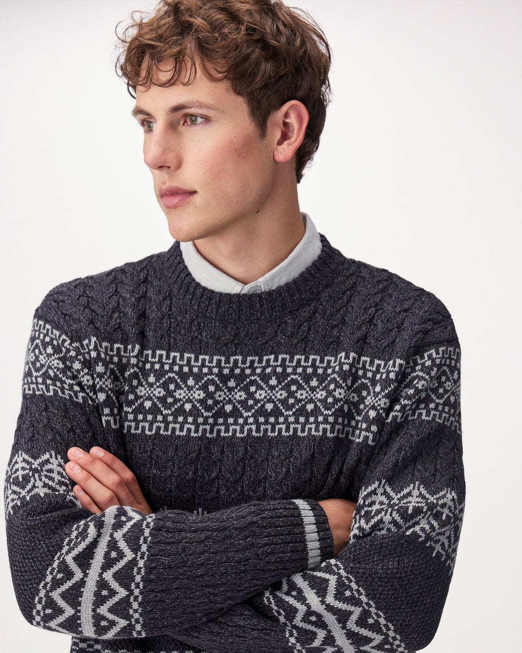 Cabin Striped Crew Sweater