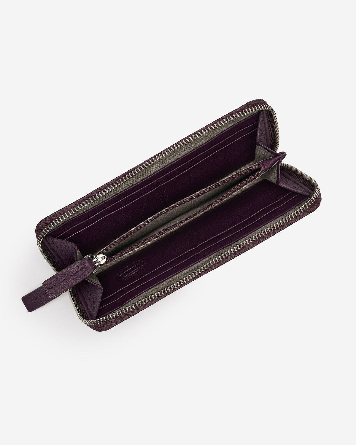 Zip Around Clutch Woven